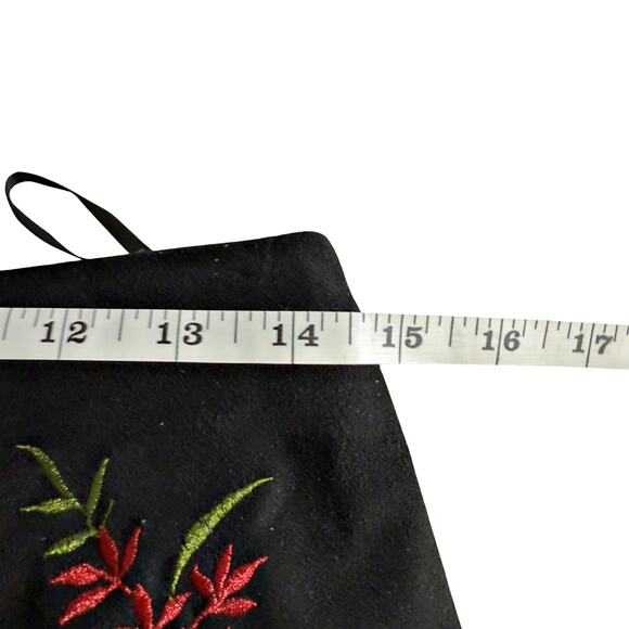 Forever 21 Floral Bird Embroidered Faux Suede Lined Mini Skirt MEDIUM - Picture 8 of 10